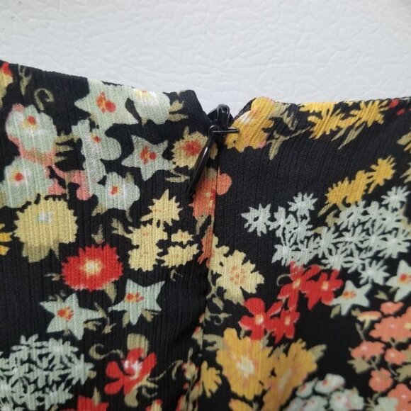 Madewell Dolman-Sleeve Ruffle-Hem Midi Dress In Flower Garden 8 - Picture 13 of 15